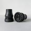 2pcs Rubber Cane Tips Locking Ring Easy-Install Replacement Tips for Most Walking Canes and Crutches Ideal for and Recovery