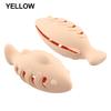 Cat Feeding Toy For Fun Cat Hunting Toy 11.86*4.72*5.7cm Cat Food Dispenser Fish-shaped Design Food-safe Silicone Material
