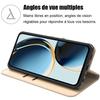 Coque de protection - BOOLING - pour Samsung Galaxy A36 5G/A56 5G - Effet Cuir Doré - 2 Verres Trempés - Antichoc