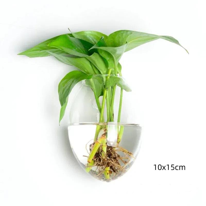 

Настенная стеклянная ваза-террариум – декоративное кашпо или аквариум для дома и сада 9
