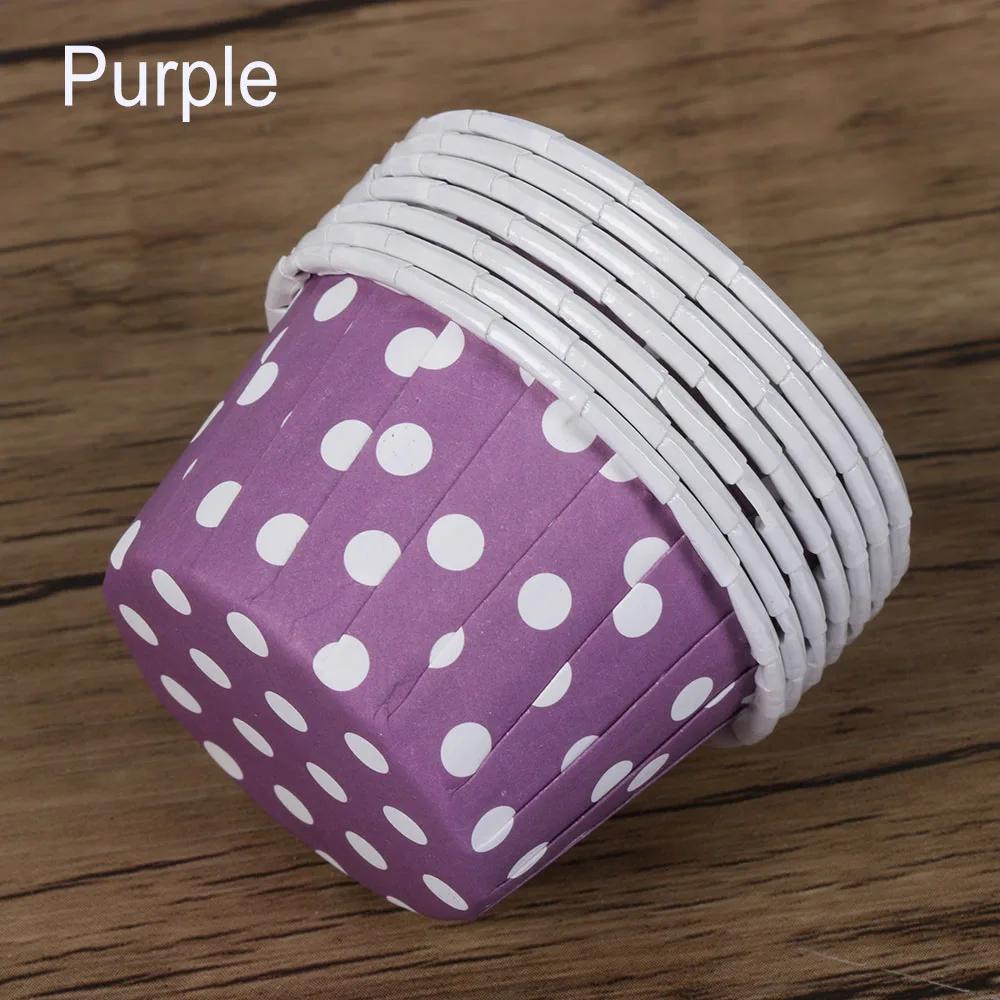 100Pcs/Lot Cupcake Paper Muffin Cupcake Dot Decorate Paper Grease-proof Liners Baking Case Mold Decorate Cake Baking Wrapper