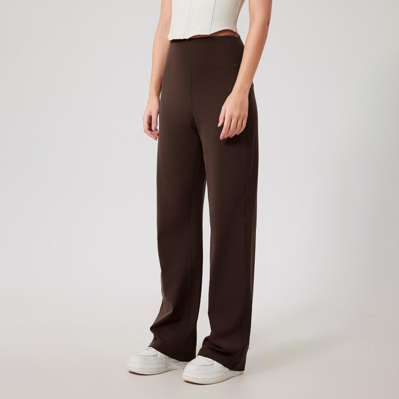 Skinny High Waist Running Breathable Pilates Yoga Pants Outdoor Leisure Sports Drape Wide Leg Pants Yoga Pants S