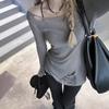 Design Sense Hole Hollow Knitted Blouse Spring and Summer New Thin Slim Slim Temperament Top Women