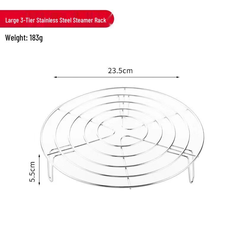 

Stainless Steel Tripod Steamer Rack - 2 Pack