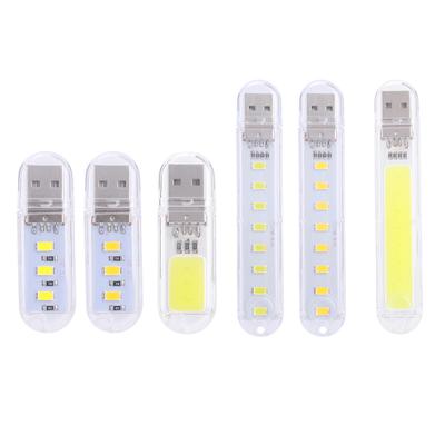 1/2/4Pcs Mini USB Night Light White/Warm Light Small Camping Lamp Lightweight Compact Reading Light for Camping Hiking