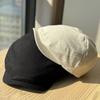 Neue einfache japanische Forward-Kappe für Damen, vielseitiges Vintage-Barett, das das Gesicht kleiner erscheinen lässt, nach hinten getragen, künstlerischer Hut für große