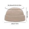 1Pc Acrylic Fiber Casual Men's Short Fisherman Beanbie Hat Mini Autumn and Winter Warm Knitted Hats Hip Hop Hat