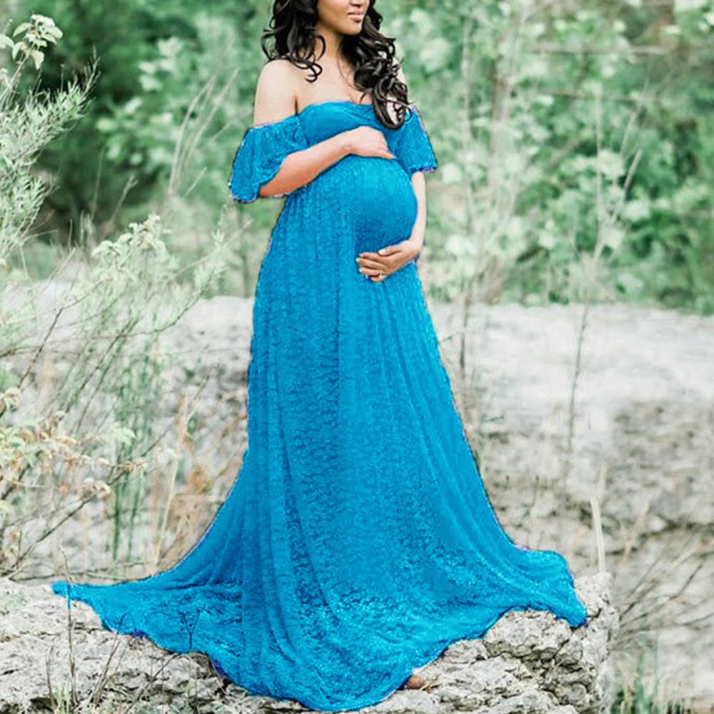 Elegantes Mujeres Gasa Maternidad Embarazada Largo Jersey Fiesta Disfraz  Embarazada Maxi Vestido comprar a buen precio — entrega gratuita, reseñas  reales con fotos — Joom