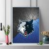 minnesota Timberwolves 100% Round Full Drill 5D DIY Diamond Painting Embroidery Cross Stitch Rhinestone Décor toilet 3 piece set