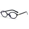 Zhang Yuanying Retro Bookworm Oval Frame Anti-Blue Light Glasses with Fashionable Flat Lenses