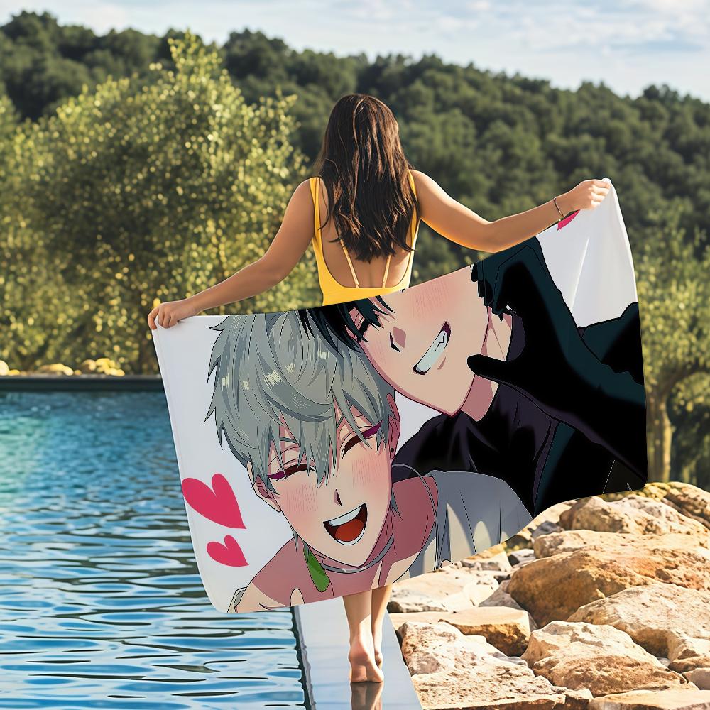 Anime Alien Stage Ivti Towel Quick Drying Beach Towels Are Suitable For Swimming Pools Camping Yoga And The Gym