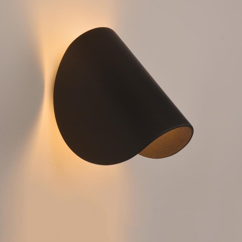 Lampă de perete interioară cu LED-uri de 6W Lampă de noptieră pentru dormitor Lampă de perete Negru Alb Lămpi pentru coridor Aplice de perete din aluminiu Corp de iluminat modern