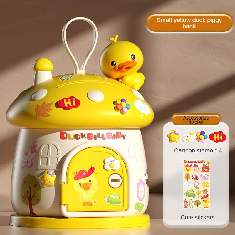 Tirelire en forme de champignon mignon pour enfants, autocollants 3D pour décorations de bureau créatives, cadeaux de protection des clés pour enfants