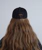 Olai [Unisex Big Size Small Fit] Washed Cotton Logo Ball Cap_All Black