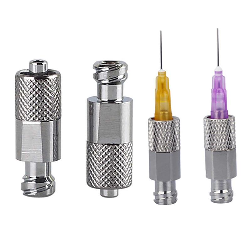 1 Stück Pneumatischer Edelstahl Luer-Lock Verlängerungsadapter Metallgewinde Spritzenverbinder Stecker auf Buchse Luer-Lock Anschluss