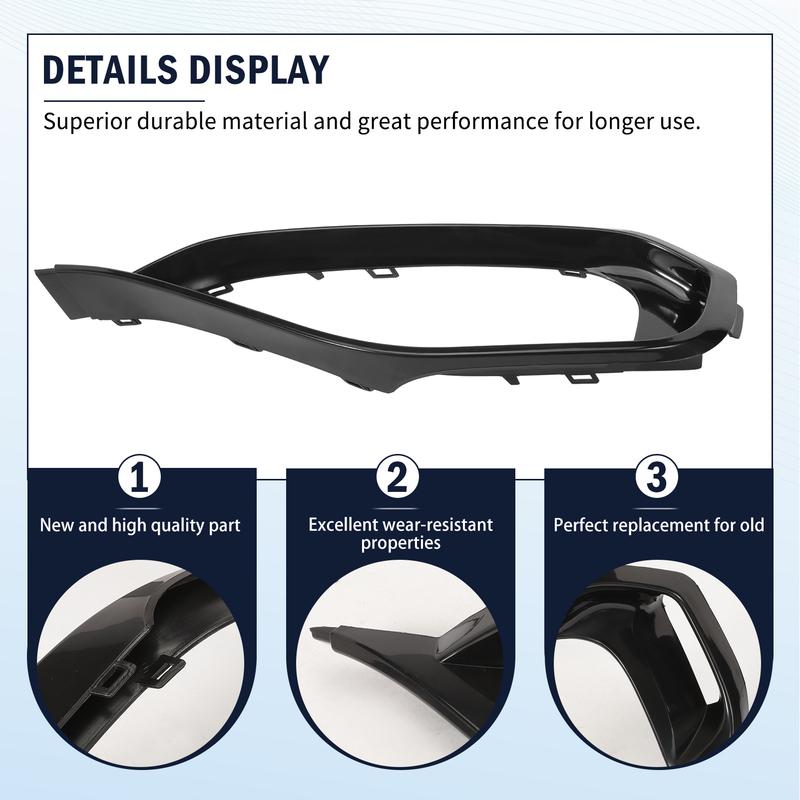 51117294840 Front Fog Light Frame Cover Bumper Trim Compatible For BMW F32 F33 428I 430I 435I 440I 51117294839