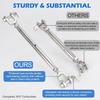 4PCS 1/4" (M6) Turnbuckle, 304 Stainless Steel Jaw and Jaw Turnbuckle, 1600lbs Working Load Limit, Wire Tensioner, Closed Body Turnbuckle for Cable,