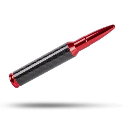 MUTEKI Car Antenna, Carbon Fiber Short Antenna, Radio Antenna, Carbon Antenna, For Cars, Antenna, Signal Reception, General Purpose (Red)