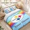 Custom Name Bedding Set 3 PiecesPittsburgh Steelers Print Duvet Cover + 2 Pillowcases Soft Bed Decor