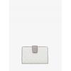 Michael Kors Jet Set Travel Bilfold Zip Coin Wallet Medium   Mk Signature 35f3gtvf2v1999 Optic White