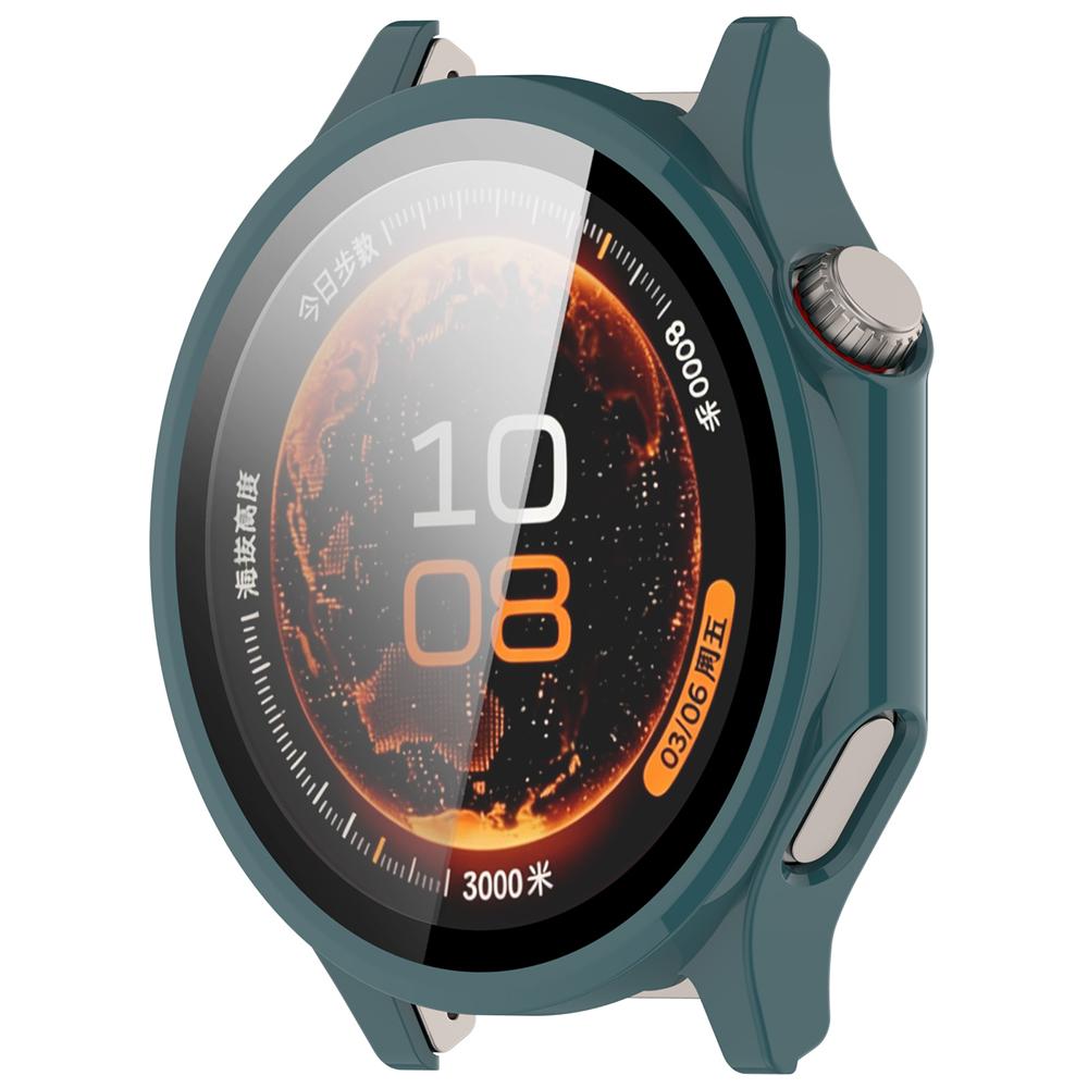 Tempered Glass+Case For OPPO Watch X3/Oneplus Watch4 Anti-scratch Screen Protector PC Protective Bumper For Oneplus Watch 4/OPPO X3 Accessories зелёный