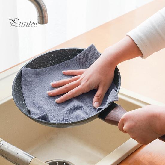 20 Blatt/Rolle Mikrofaser-Reinigungstuchrolle Wiederverwendbare, waschbare Lappen Abreiß-Küchentücher Ultra saugfähige Geschirrtücher