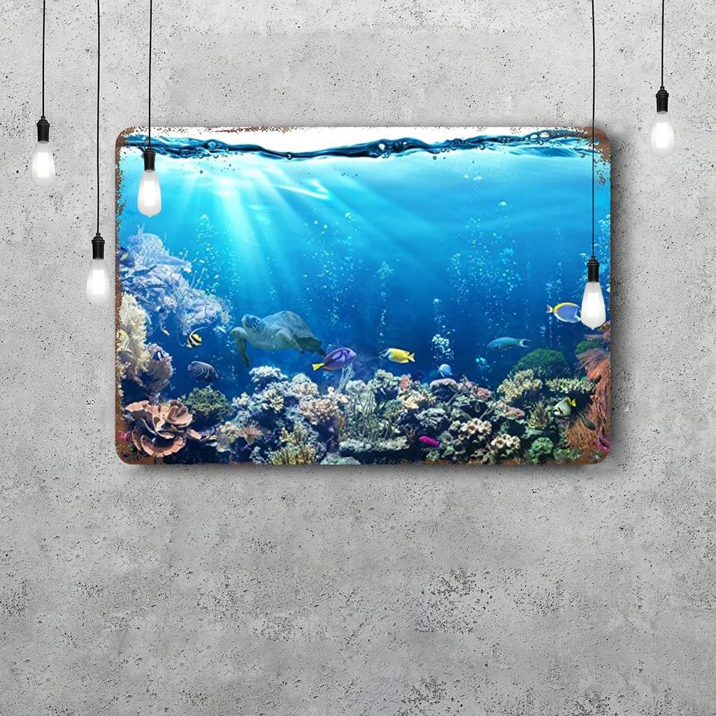 Ocean Decor Vintage Metal Signs Tin Signs Captain Poster Decor for Bar Pub Club Man Cave Wall Decoration