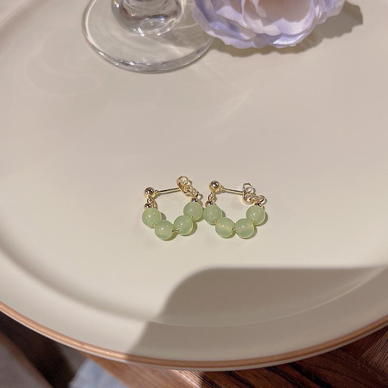 Chalcedony S925 Silver Retro Chinese Earrings - Versatile Two-Way Wear for Women