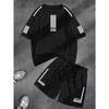 Summer Men's 3D Fashion Pattern Short Sleeved T-shirt and Sports Shorts Set