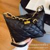 Spring and summer bags 2025 new fashion women's bags diamond chain crossbody bucket bag texture versatile shoulder bag women's bags