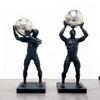 Abstract Moving Figure Resin Figurine Gymnastic Ball-carrying Figure Sculpture Handicraft Display Home Decoration Item