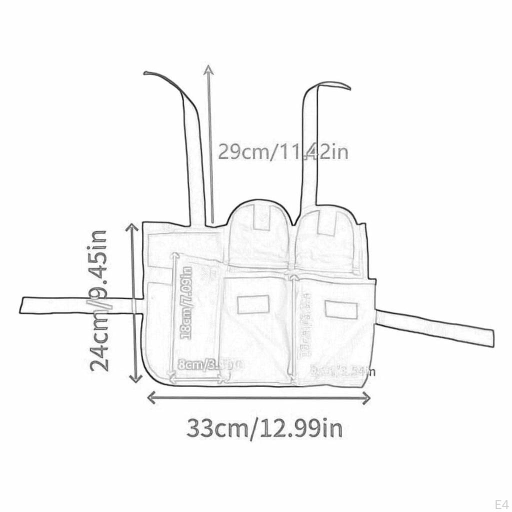 Strandstuhl Armlehnen Organizer Zubehör Wasserabweisende Seitentasche Hängend
