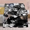 Jujutsu Kaisen Flannel Premium Blanket Soft Warm Throw Lightweight Plush Sofa Bed Home Decor -QJY