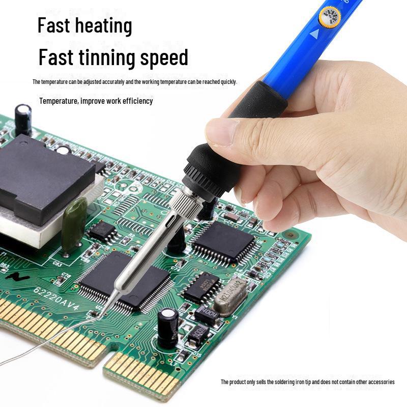 Ciocan de lipit de 60W cu temperatură reglabilă și vârfuri interschimbabile, 220V, disponibil cu ștecher rotund/plat