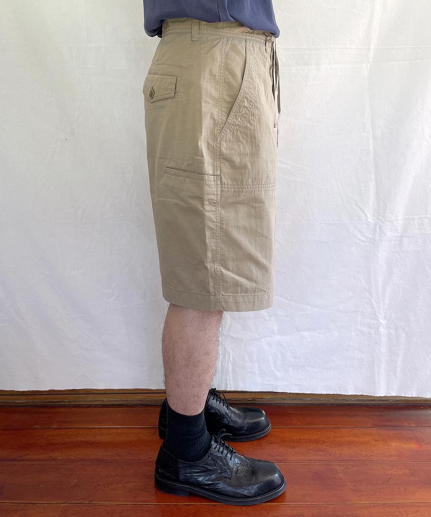 YOUNEEDGARMENTS Utility Ripstop Fatigue Shorts (Beige)