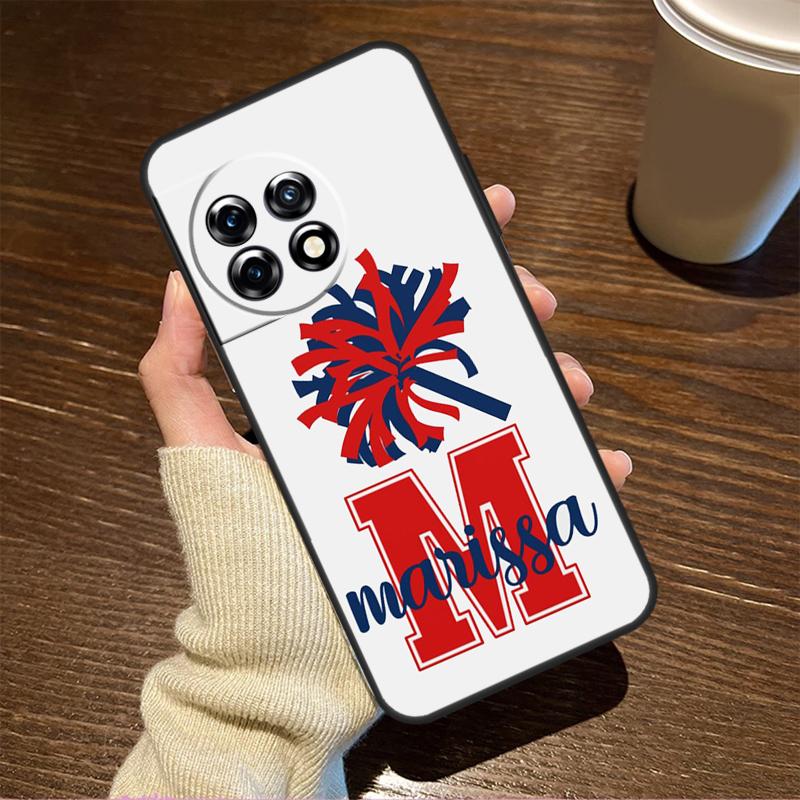 Personalised Football Cheer Name Case For OnePlus Nord 3 2T CE 2 Lite N10 N20 N30 OnePlus 11 10T 10R 9RT 8T 8 9 10 Pro Cover