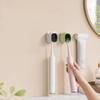Toothbrush Holders For Bathroom Wall-Mounted Toothbrush Storage Rack With Lid Hanging Electric Toothbrush Holder