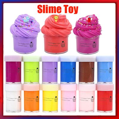 12-teiliges Baumwollknete-Set Slime Butterknete-Set Baumwollknete Butterknete DIY Farbige Knete Set Weich Nichtklebend Weich Und Dehnbar Spielzeug