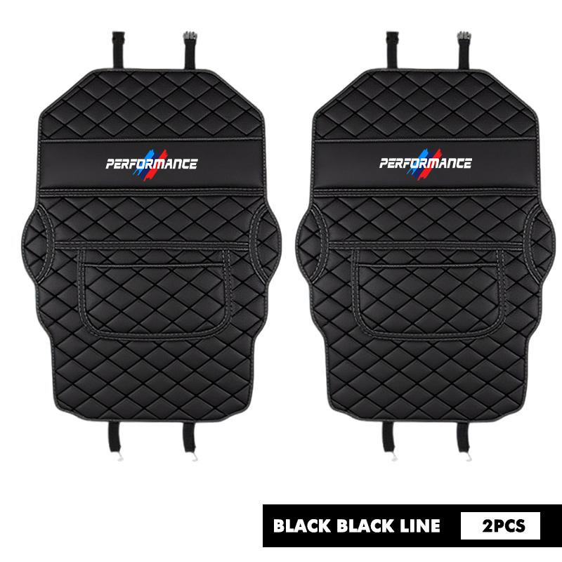 Car Anti Kick Pad Storage Pocket Seat Back Protector Kick Mat For BMW E28 E32 E34 E53 F10 F20 F30 X1 X3 X5 X6 E90 E91