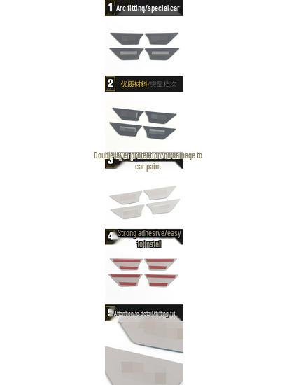ID.4X 21 Inner Door Bowl Patch - Stainless Steel Anti-Scratch Panel Accessory