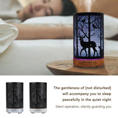 Lampe d'arôme sept couleurs Lampe de chevet Lampe de nuit 100ml Diffuseur d'huiles essentielles Minuterie Humidificateur d'air ultrasonique