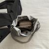 Niche pleated bag women's new, fashionable and textured shoulder bag summer popular chain bag