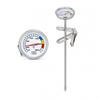 Deep Frying Thermometer, Oil Temperature Gauge with Clip, 0-220℃, Analog, No Need for Clips, 5℃ Increments Per Scale, 3 Color Temperature Zones,