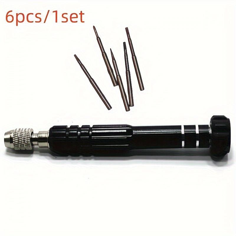 

Набор из 6 многофункциональных маленьких отверток, отвертка для очков, набор инструментов для ремонта мини-очков, набор отверток, подходит для очков чёрный