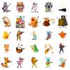 50 Tier-Konzert-Sticker Selbstklebende Cartoon-Tiere Kindergarten Belohnungs-Sticker