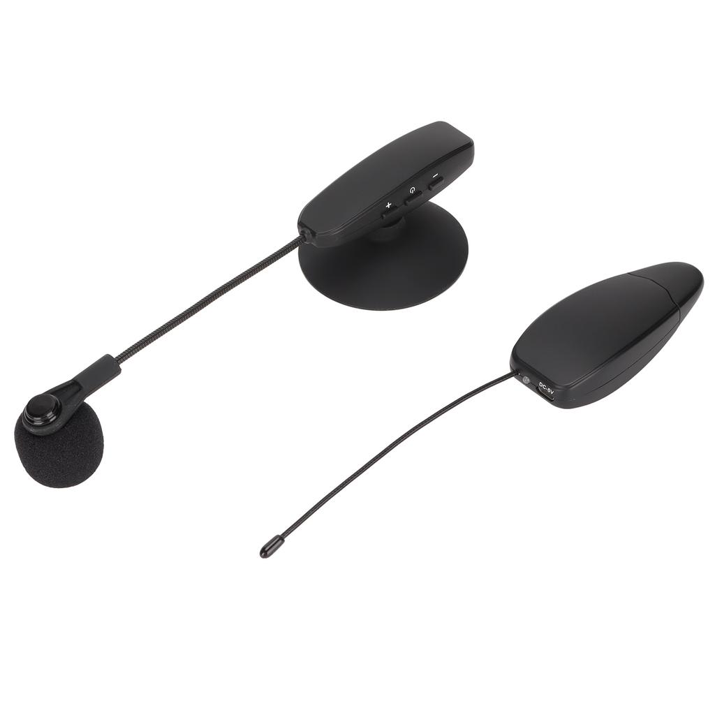 Wireless Instrument Microphone Omnidirectional UHF Clip Condenser Mic for Horns Trumpets Clarinets