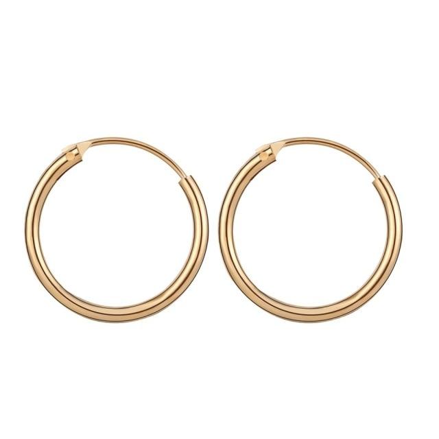 Gold Color Hoop Earrings Voguish Fashionable Black R Tone Color Punk Ear Rings Women Men Circle Earrings Hoops Hip Hop Jewelry UnisexFashion Ear