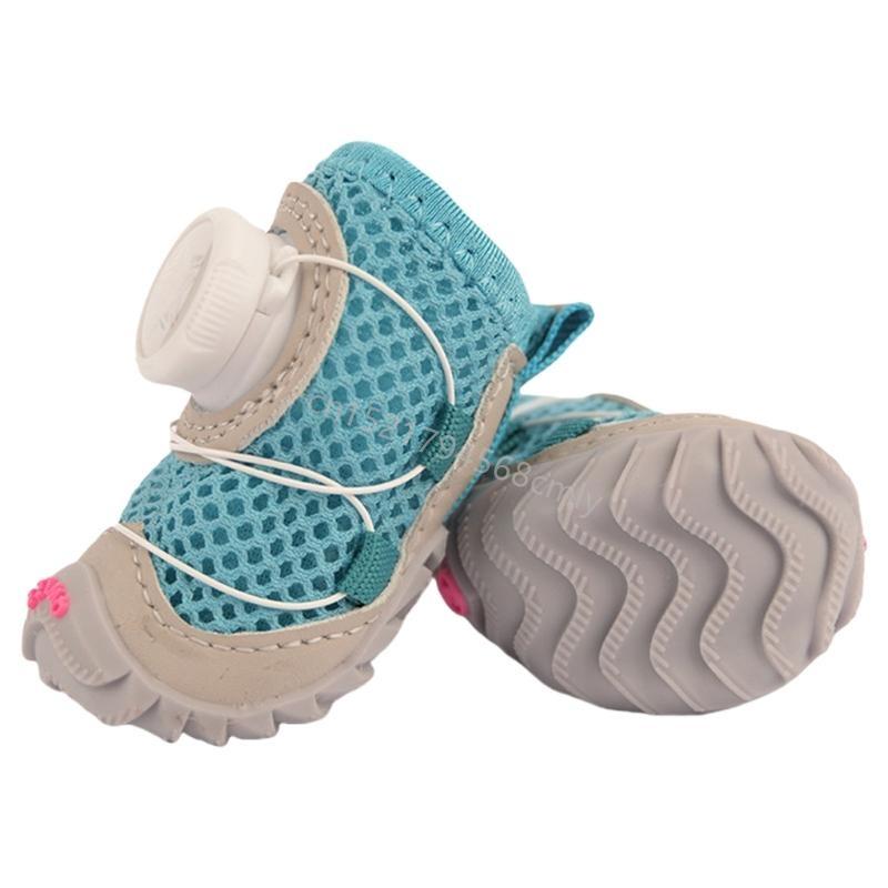 2 buc Plase Reflectorizante Permeabile Pantofi Câine Pantofi Animal de Companie cu Talpă Moale pentru Protecția Animalului de Companie Accesorii pentru Labe Animale de Companie 6XDE