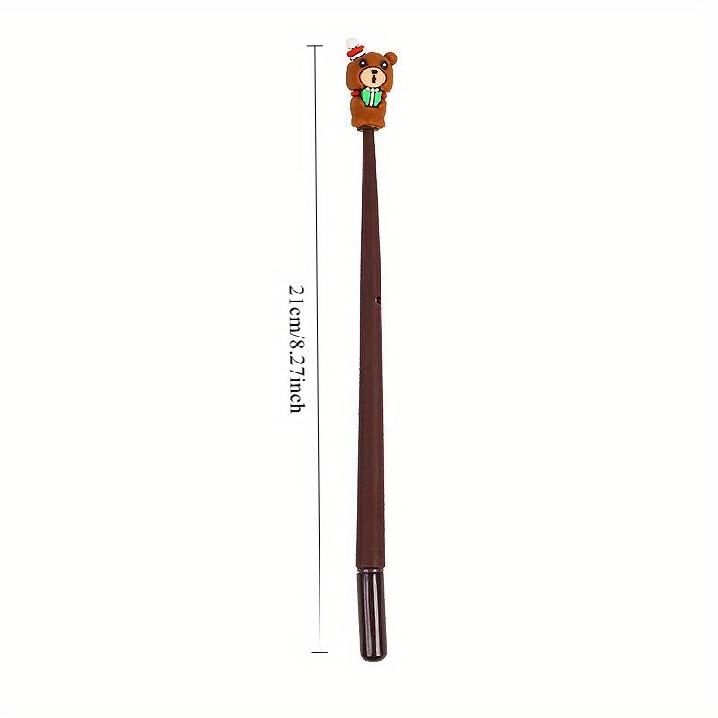 15pcs Christmas Rubber Soft Pen Christmas Style Student Stationery 0.5mm Neutral Pen for Writing Xmas Gift for Kids Navidad
