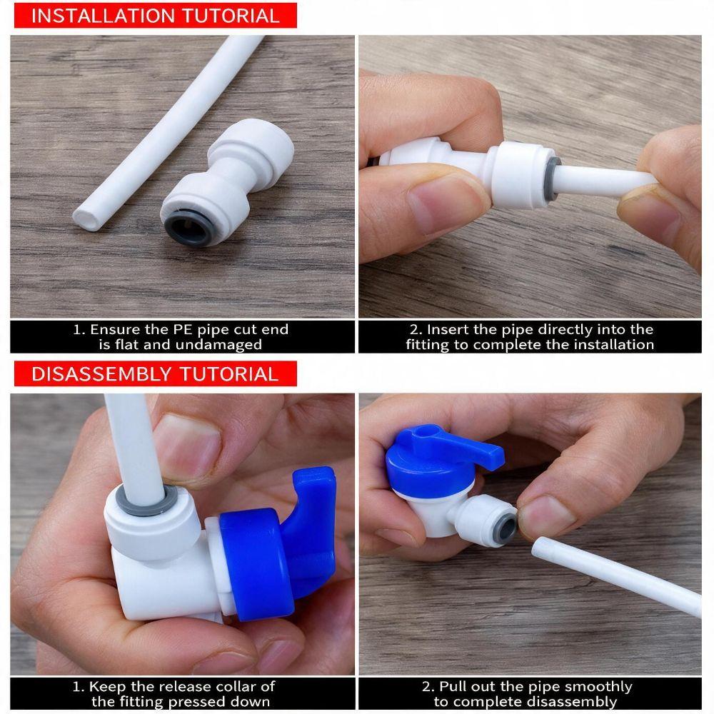4 Stück Kunststoff-Bierfass-Adapter Schnellkupplung Schnellkupplung Schlauchfittings Bierausgabe